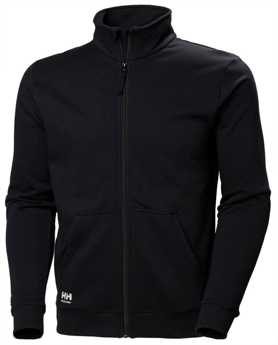 Sweatshirtjacka Helly Hansen Manchester 79212 - SWEATSHIRTJACKA HH 79212 SVART MANCHESTER HELZIP STL L