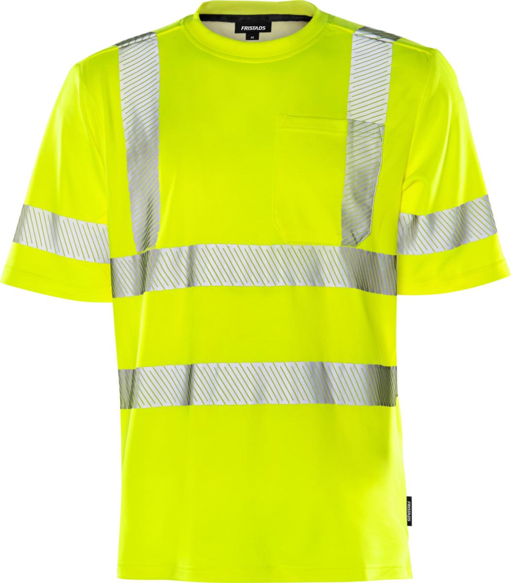T-shirt Fristads 7407 THV - T-SHIRT FK 7407 THV GUL VARSEL KLASS 2 STL M