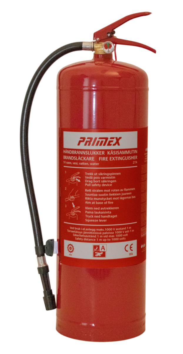 Brandsläckare Dafo Vatten 9 lit - BRANDSLÄCKARE VATTEN 9 LIT PRIMEX VK 9 K 27A