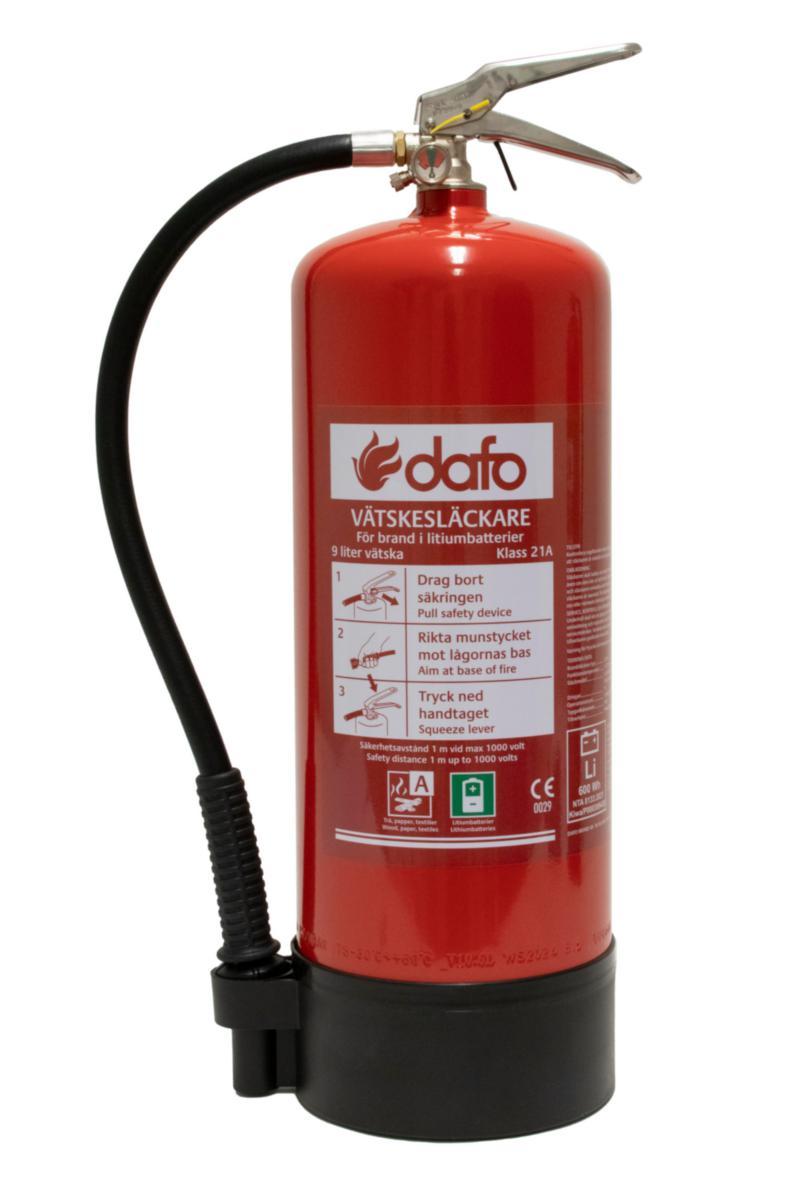 Brandsläckare Dafo Li-batteri - BRANDSLÄCKARE LI-BATTERI 9 LIT DAFO VY 9 L 21A
