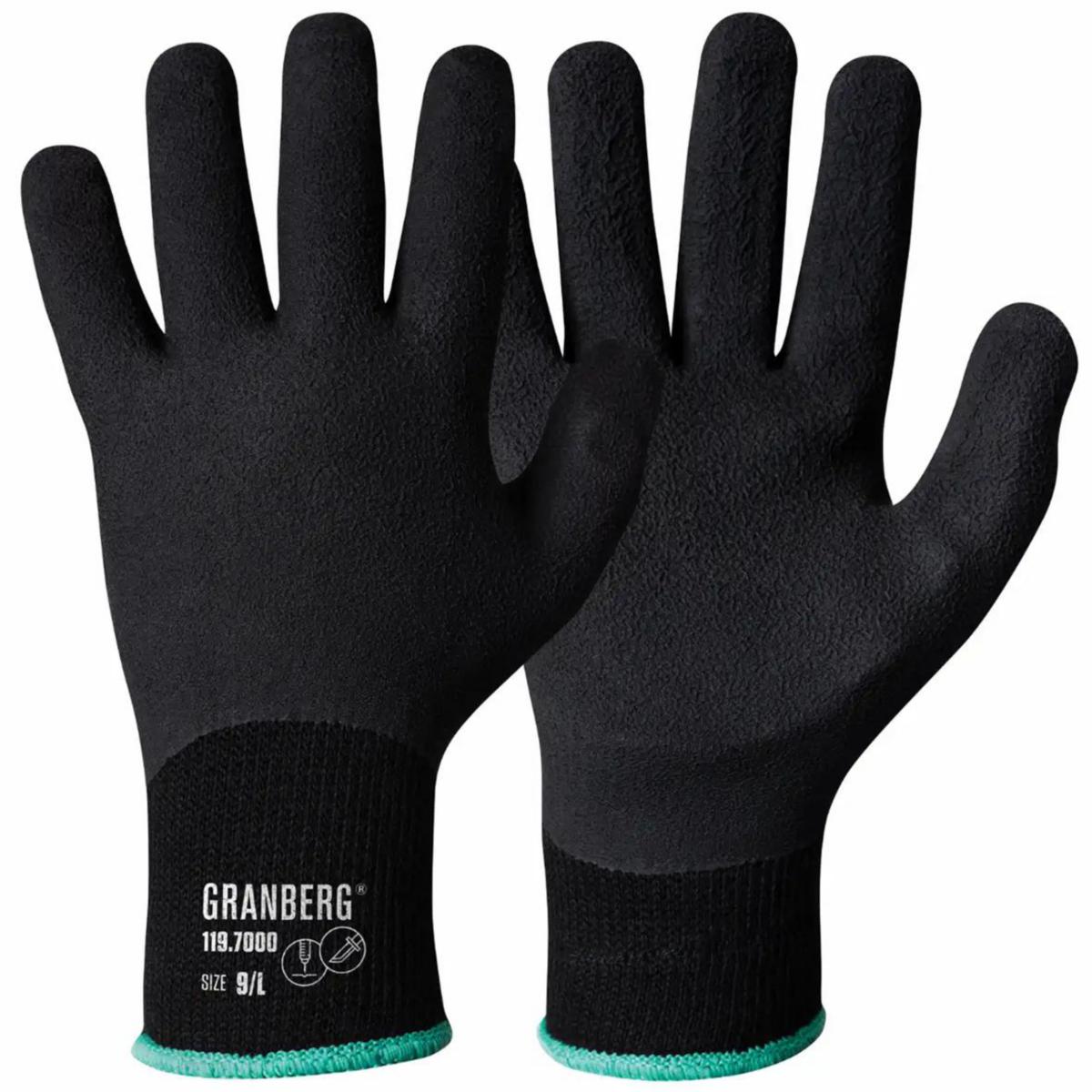Handske Granberg 119.7000 - HANDSKEGRANBERG 119.7000 LATEX POLY/BOMULL NÅLSTICK STL 9
