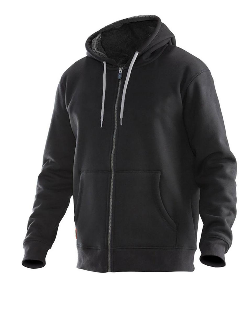 Hoodie Jobman 5155 - JACKA JOBMAN 5155 VINTAGE SVART/MÖRKGRÅ STL S