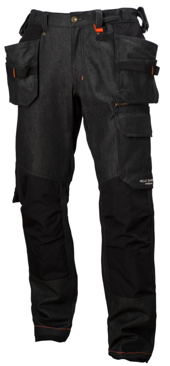 Midjebyxa hh 76502 999 svart jeans mjolnir stl c50 midj