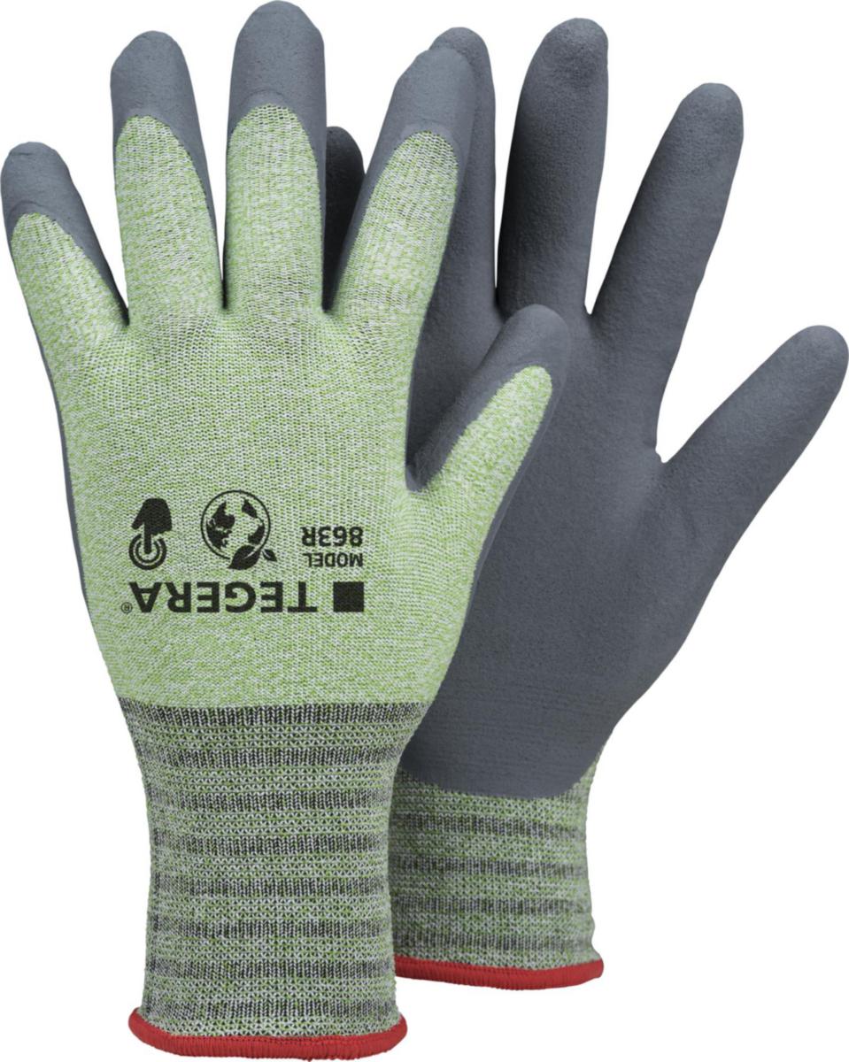 Montagehandske Tegera 863R - HANDSKE TEGERA 863R NITRILFOAM TOUCH 15GG GRÅ/GRÖN STL 11
