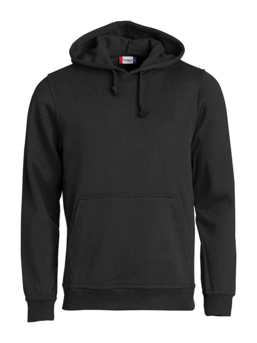 Huvtröja Clique 021031 Basic - HUVTRÖJA CLIQUE 021031 BASIC SVART STL XXL