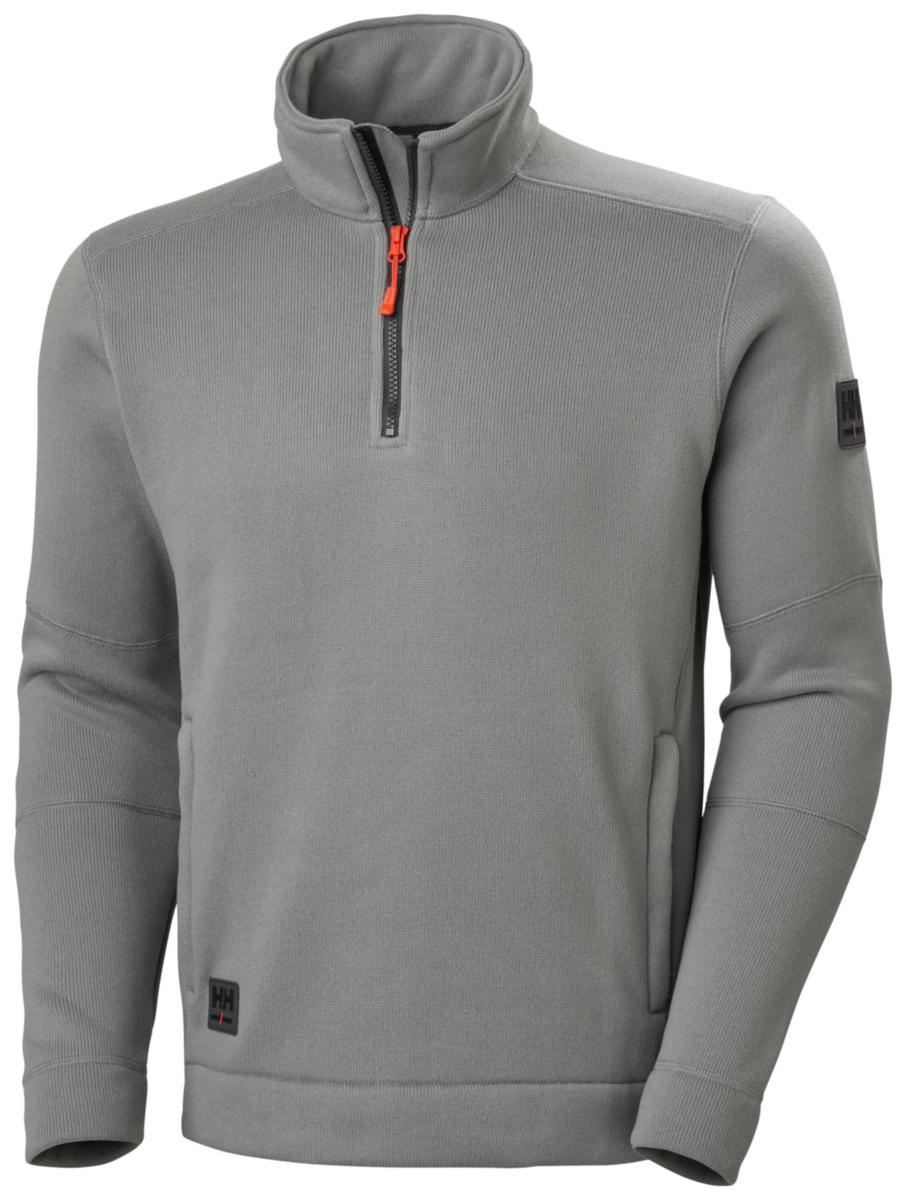 Fleecejacka Helly Hansen 72251 Kensington - FLEECEJACKA HH 72251-930 GRÅ HALV ZIP KENSINGTON L