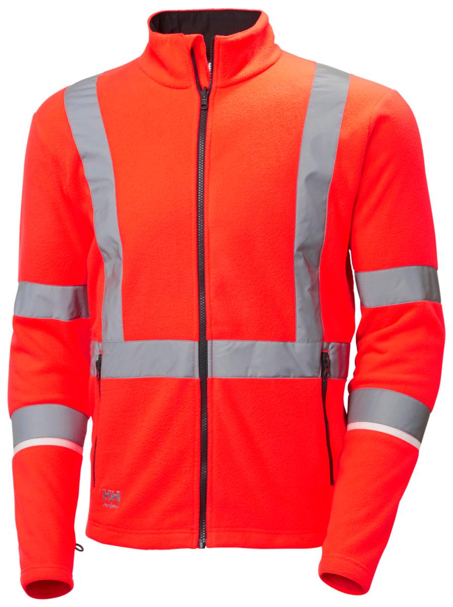 Fleecejacka Helly Hansen UC-ME 72172 - FLEECEJACKA HH 72172-160 UC-ME RÖD VARSEL KL3 STL 5XL