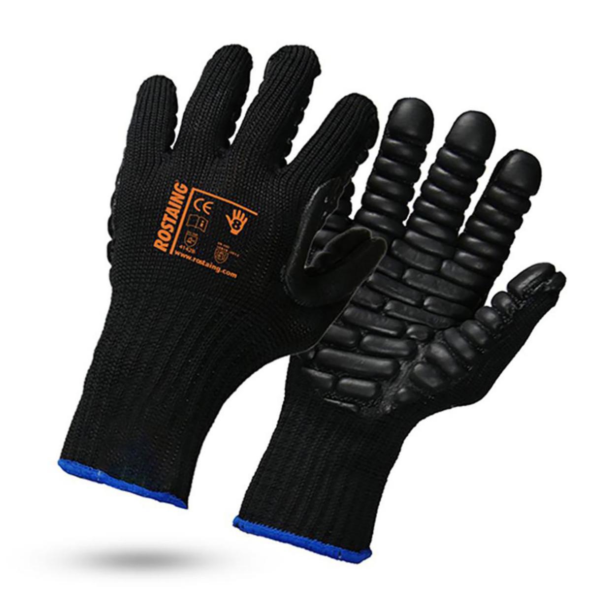 Vibrationshandske Rostaing Vibraprotect - HANDSKE ROSTAING VIBRAPROTECT SVART VIBRATION BRA GREPP 9