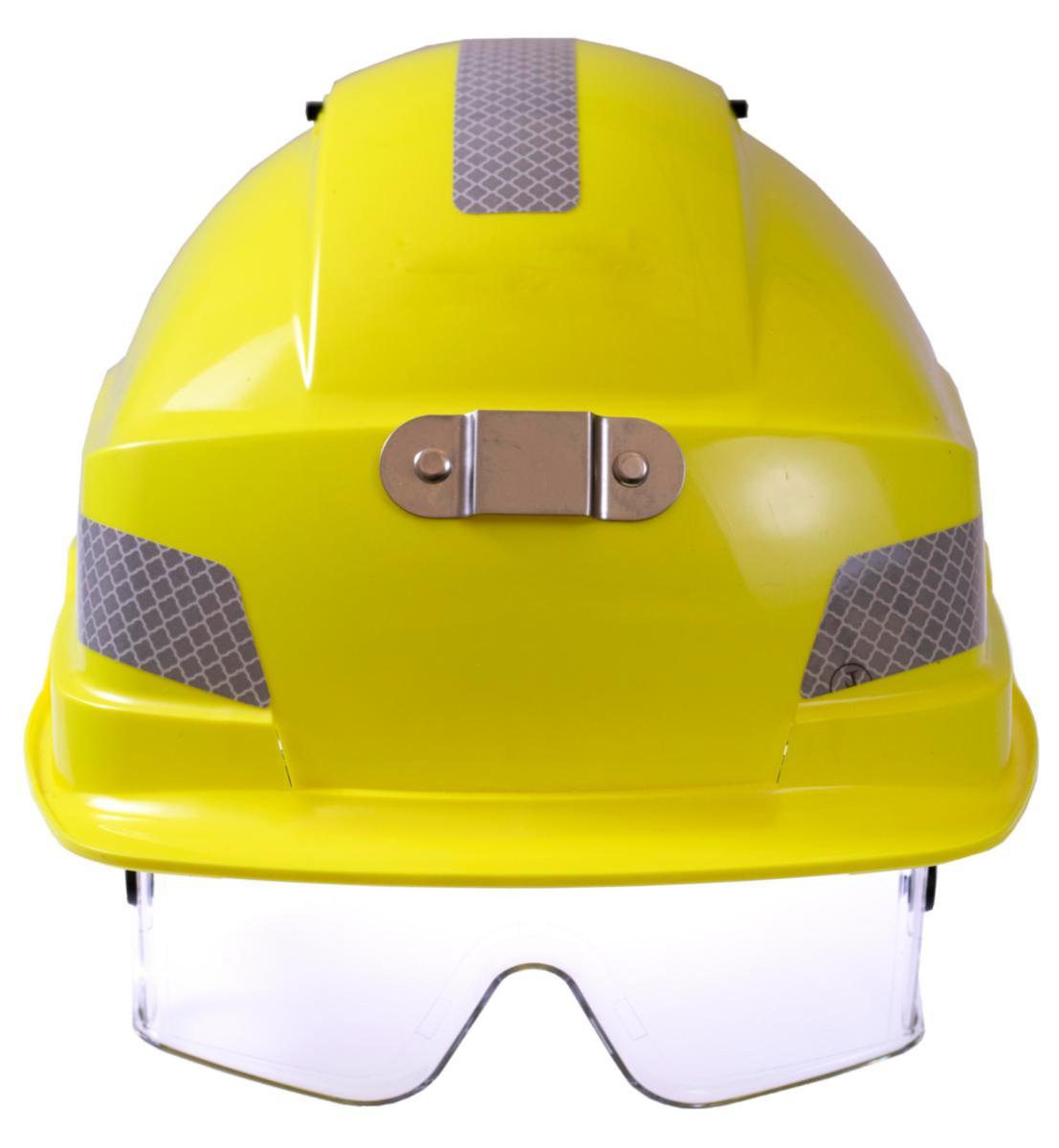 Skyddshjälm Iris 2 med reflektor och lampfäste - SKYDDSHJÄLM IRIS 2 LAMPFÄSTE HI VIS GUL MED SILVER REFLEXER