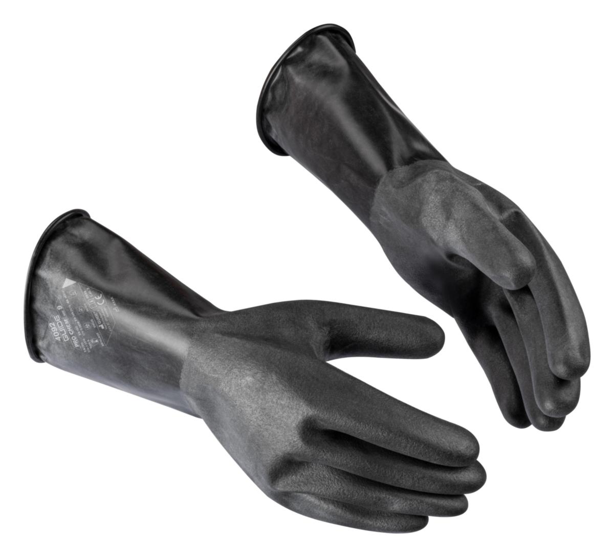 Handske Guide 4092 - HANDSKE GUIDE 4092 BUTYL SVART 0,3MM 35 CM STRL 10