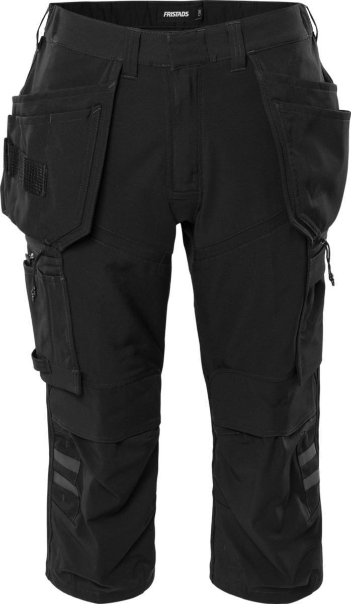 Piratbyxa Fristads 2600 GLWS - PIRATBYXA FR 2600 GLWS SVART HAVERDAL STRETCH GREEN STL C50