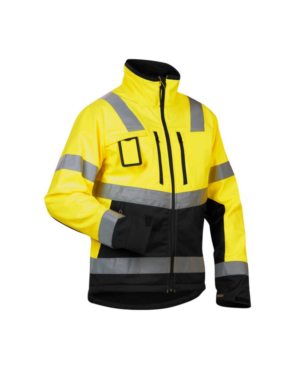 Softshelljacka Blåkläder 4900-2517 - SOFTSHELLJACKA BLK 4900-2517GS GUL/SVART VARSEL KL 2 STL L
