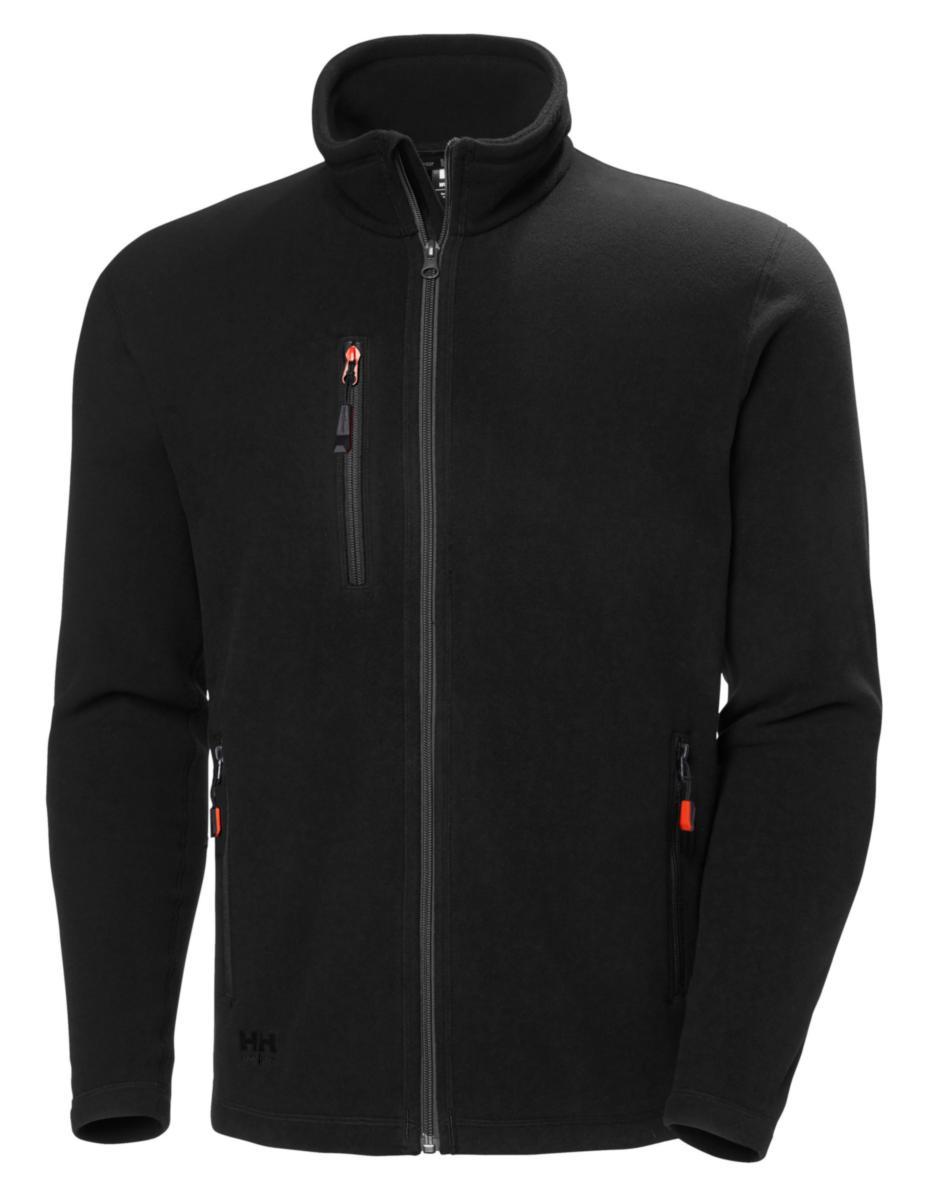 Fleecejacka Helly Hansen Oxford 72026 - FLEECEJACKA HH 72026-990 SVART OXFORD STL L