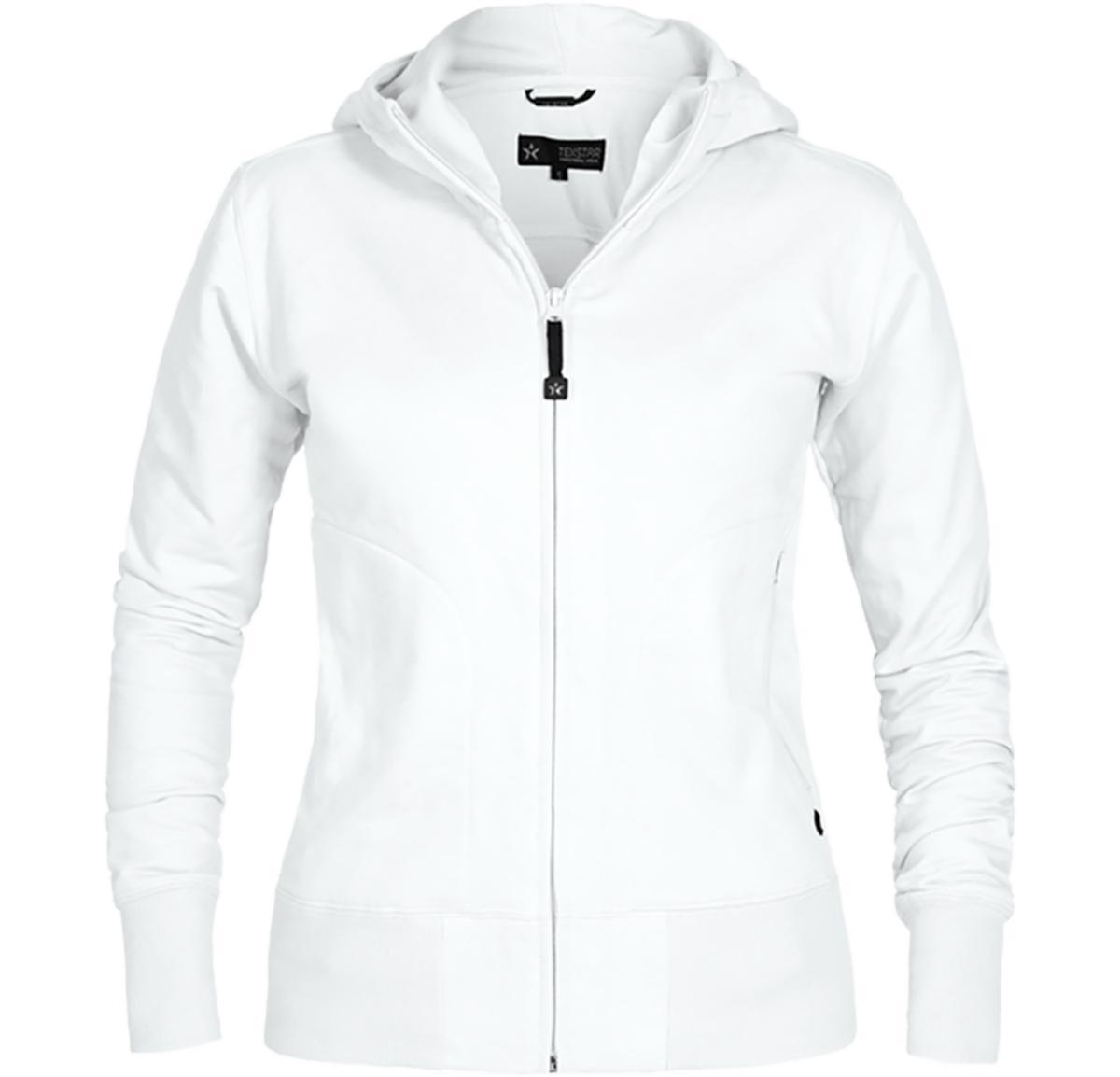 Huvtröja Texstar WC03 Dam - HUVTRÖJA TEXSTAR WC03 DAM HELZIP VIT STL L