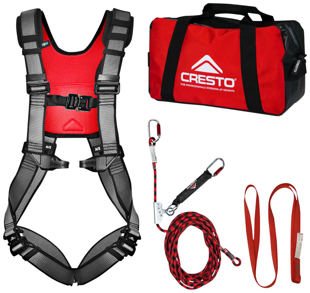 Fallskyddskit Cresto Worker Roofer Comfort - FALLSKYDDSKIT CRESTO REP WORKER ROOFER COMFORT 15 M