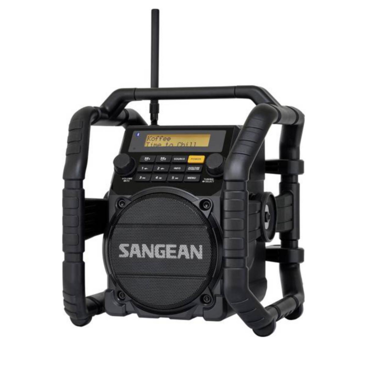 Byggradio, U5 DBT - SANGEAN BYGGRADIO FM DAB MED BLÅTAND APTX NFC