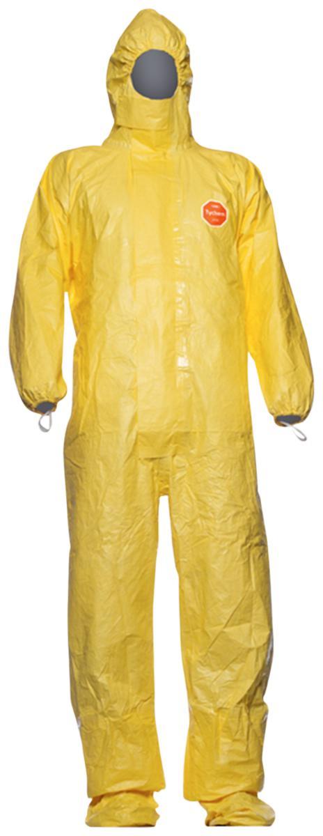 Korttidsoverall Tychem 2000 C, med integrerade sockar - KORTTIDSOVERALL TYCHEM 2000 C MED SOCKAR TCCHA5TYL16 GUL S