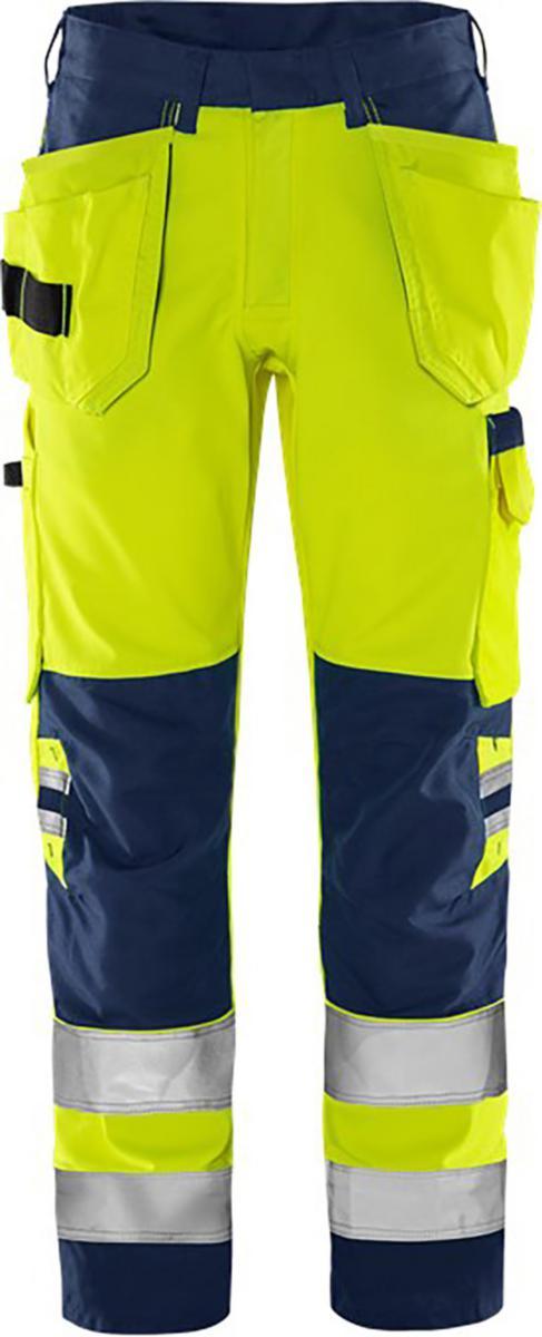 Hantverksbyxa Fristads 2641 GPLU Green - MIDJEBYXA FR 2641 GPLU GUL/BLÅ GREEN VARSEL KL 2 C54