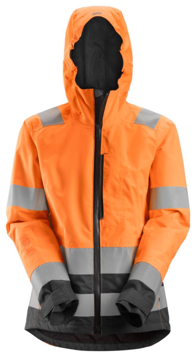 Skaljacka Snickers 1347 Allround Work dam - SKALJACKA SNICKERS 1347 ORANGE /GRÅ VARSEL KL3 DAM STL M