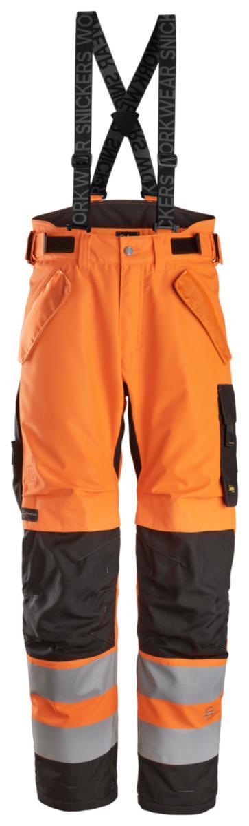 Midjebyxa Snickers 6630 - MIDJEBYXA SNICKERS 6630-5504 VARSEL ORANG/SVART KL2 STL L