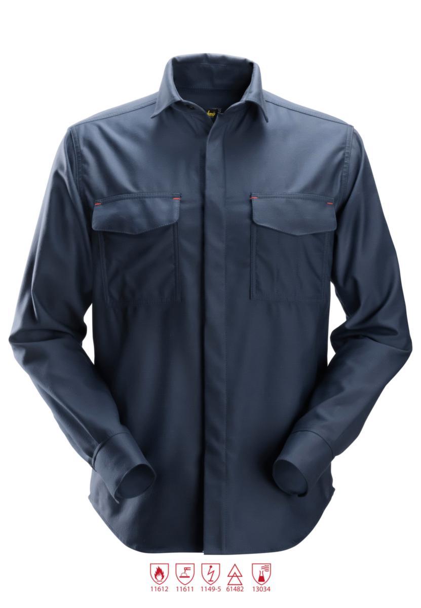 Svetsskjorta Snickers 8564 Protec - SVETSSKJORTA SN 8564-9500 MAR MARIN PROTEC STL 3XL