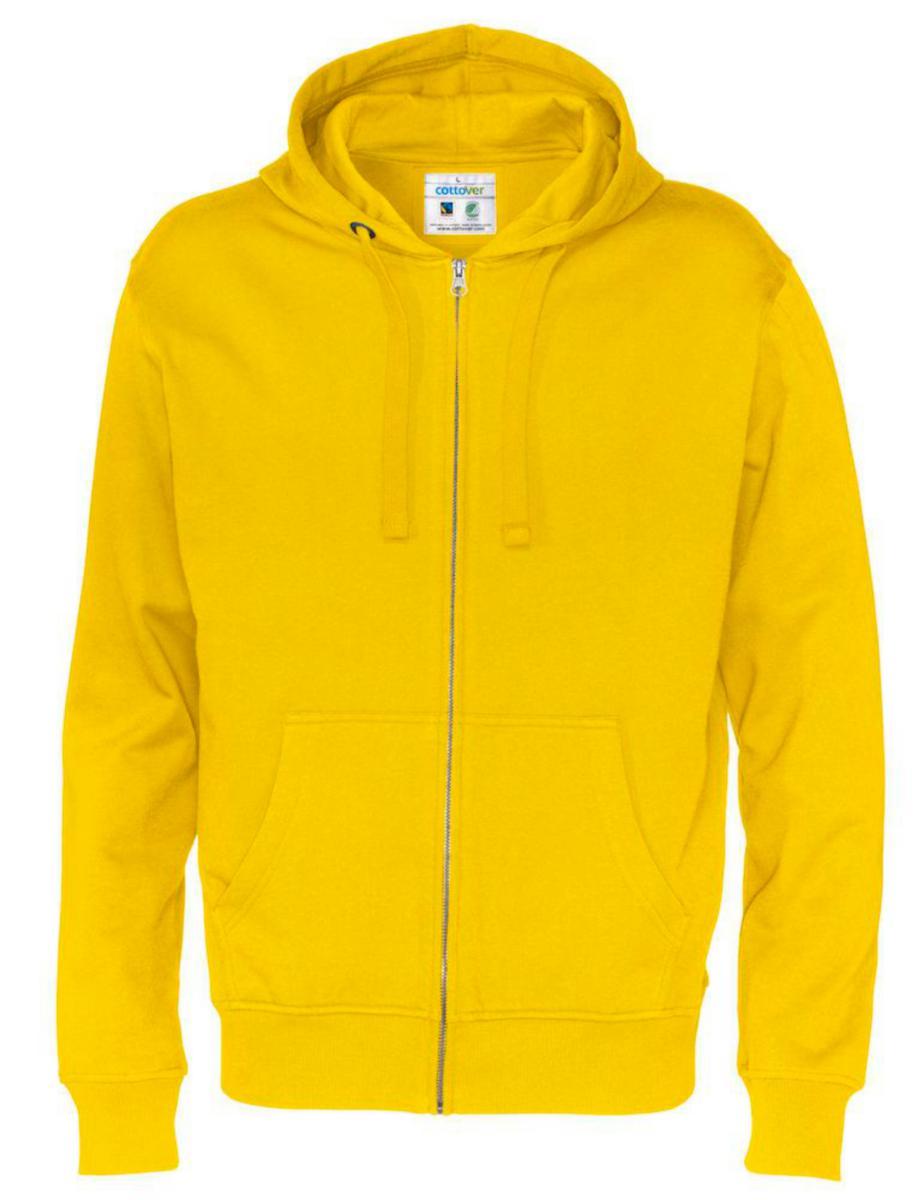 Hoodtröja Cottover 141010 - HUVTRÖJA COTTOVER 141010 GUL XXL