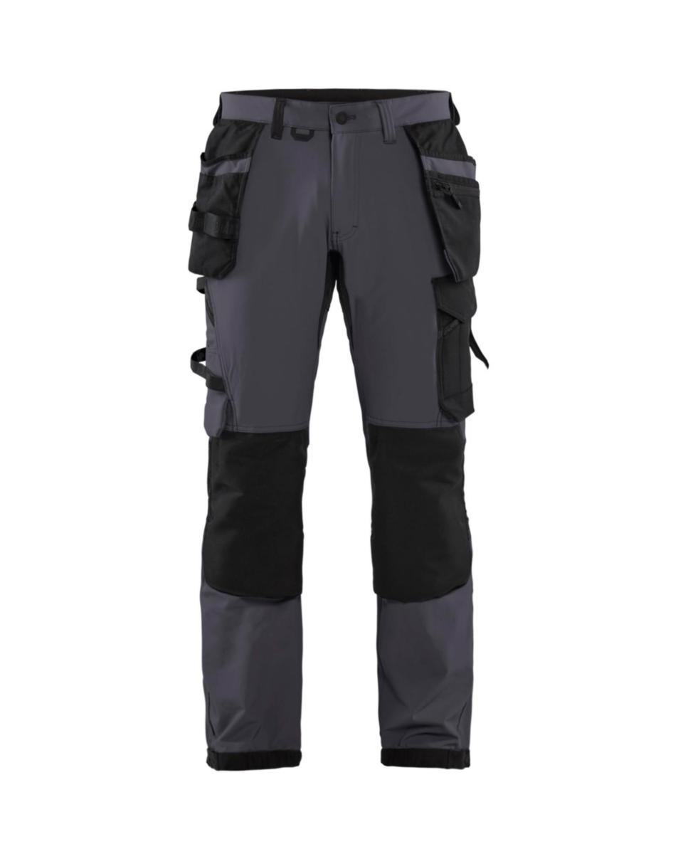 Midjebyxa Blåkläder 1522-1645 - HANTVERKSBYXA 4-VÄGSSTRETCH BLK 1522-1645 MGRÅ/SVART D92