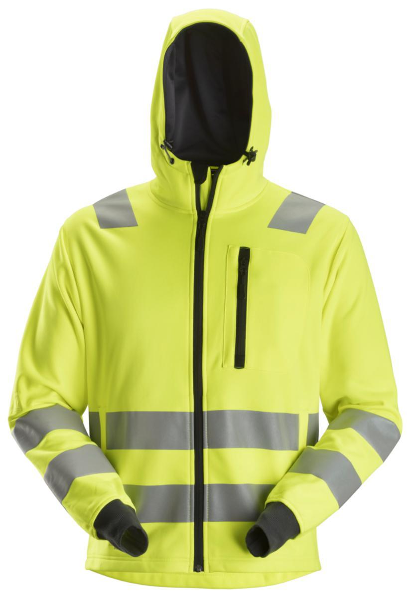 Huvtröja Snickers 8039 Allround Work - HUVTRÖJA SN 8039-6600 GUL VARSEL KL2 AW STL M