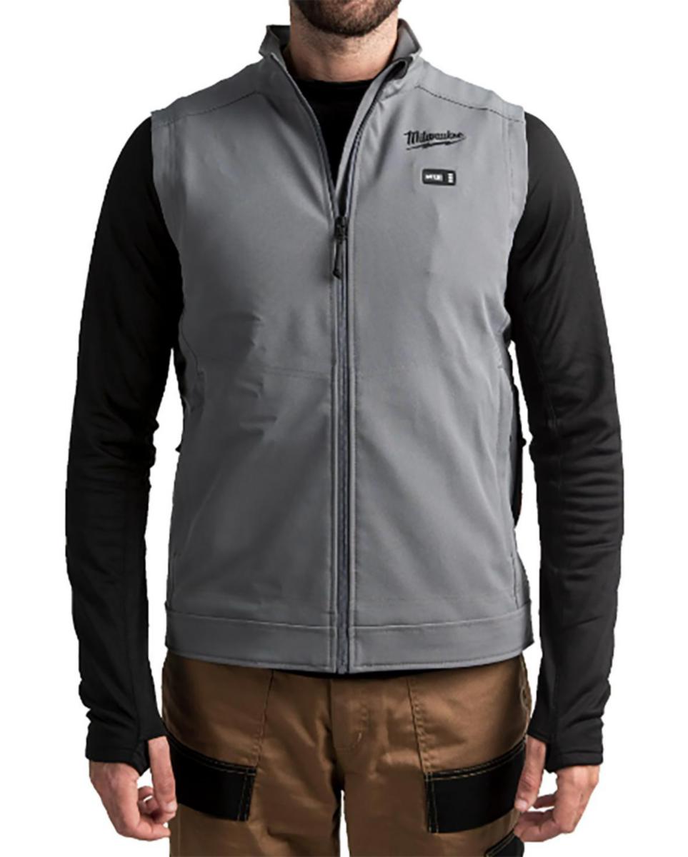 Värmeväst Milwaikee M12 Toughshell - VÄRMEVÄST MILWAUKEE M12 GRÅ HVGREY1-0 TOUGHSHELL STL 2XL