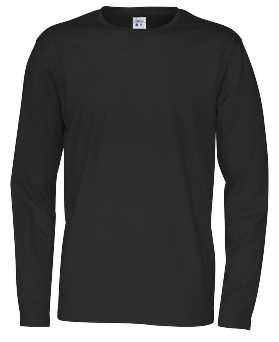 T-shirt CottoVer Long Sleeve - T-SHIRT LONG SLEEVE MAN SVART 3XL