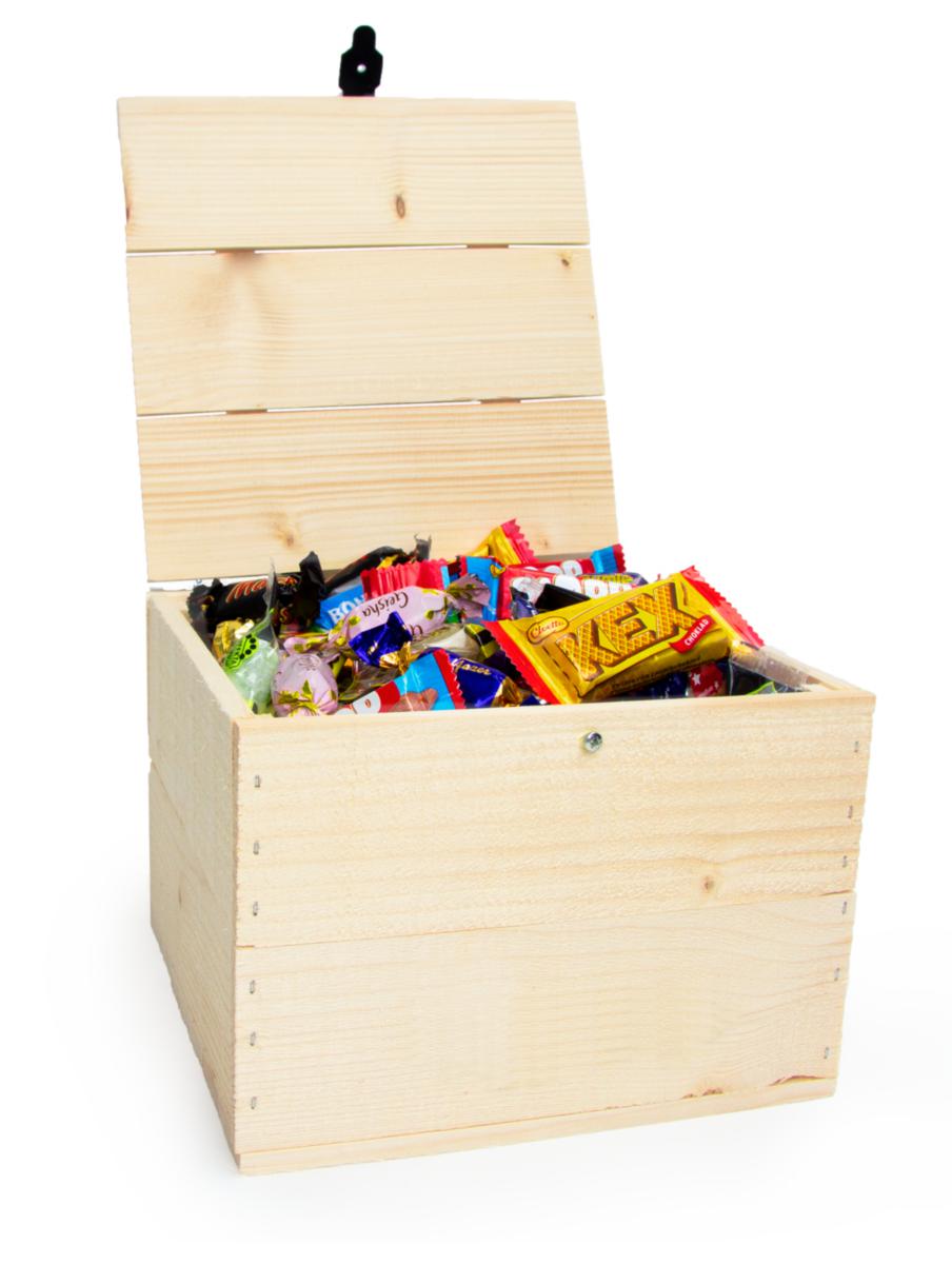 Trälåda blandat godis - TRÄLÅDA BLANDAT GODIS 1,5 KG