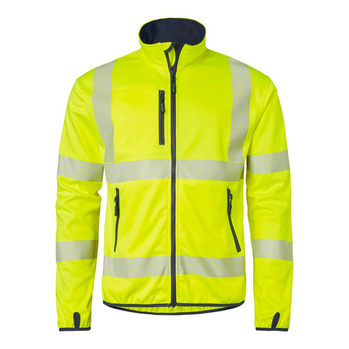 Tröja Top Swede 7721 Softshell - TRÖJA TOPSWEDE 7721 SOFTSHELL VARSEL GUL/MARIN KL.3 3XL