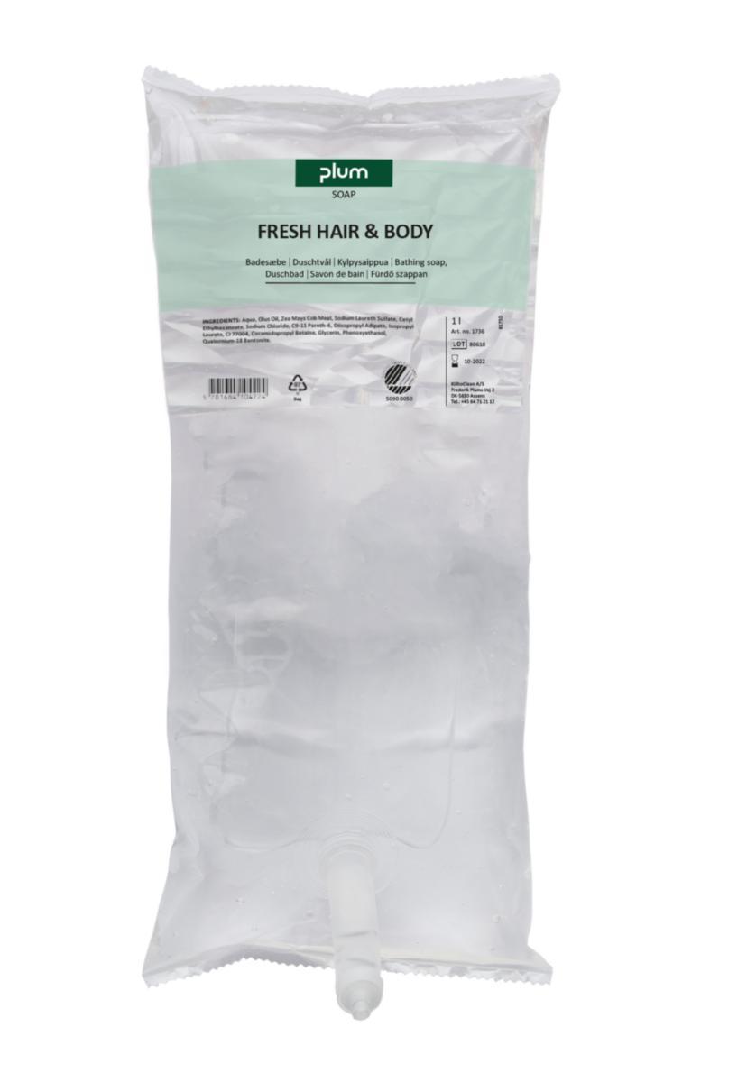 Duschtvål Plum Fresh Hair & Body - TVÅL PLUM NATURE HAIR & BODY 1.0 LIT SVANEN