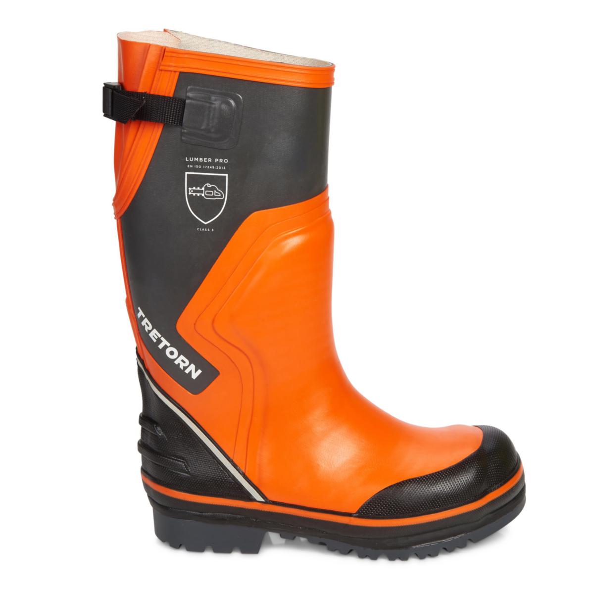 Sågskyddsstövel Tretorn 72613 - SÅGSKYDDSSTÖVEL TRETORN 72613 KLASS 3 ORANGE/GRÅ STL 39