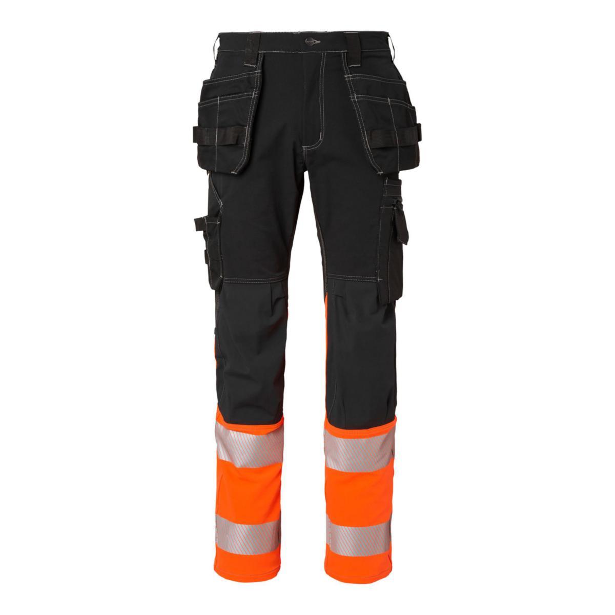 Midjebyxa Top Swede 312 - HANTVERKSBYXA TOPSWEDE 312 KL1 SVART/ORANGE STL 56