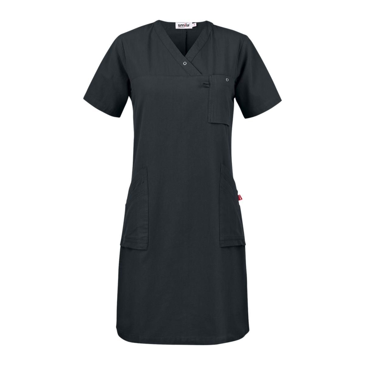 Klänning Smila Cajsa - KLÄNNING 77860-99 SMILA SVART V-RINGAD STL XXL