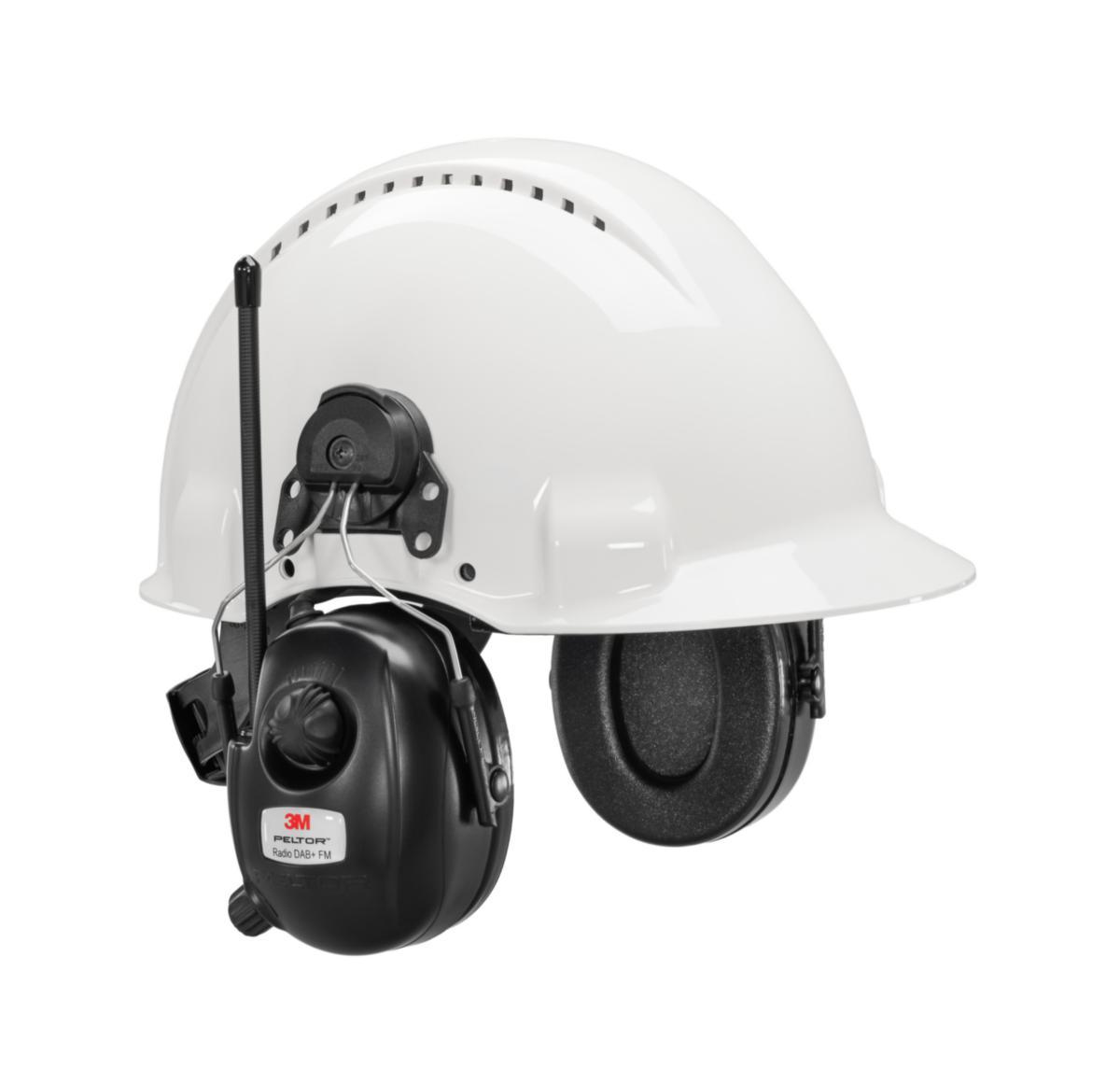 Hörselkåpa 3M Peltor HRXD7A-01 DAB+ - HÖRSELKÅPA PELTOR WORKTUNES PRO DAB RADIO HJÄLM HRXD7P3E