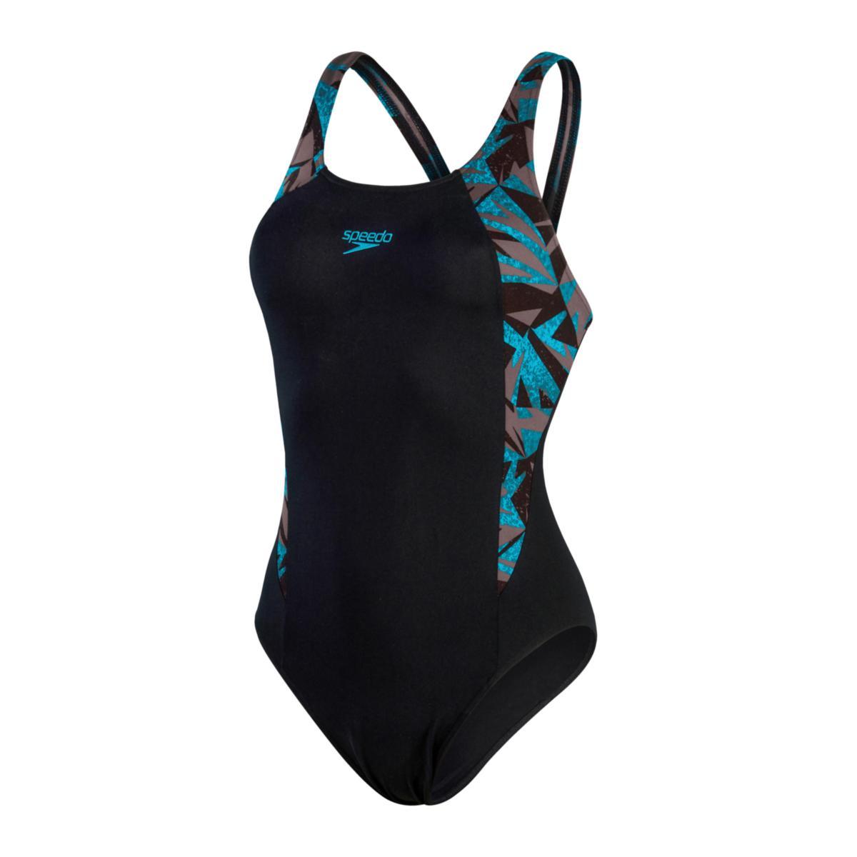 Baddräkt Speedo Hyper Boom - BADDRÄKT SPEEDO HYPER BOOM MUSCLEBACK SVART/BLÅ 32