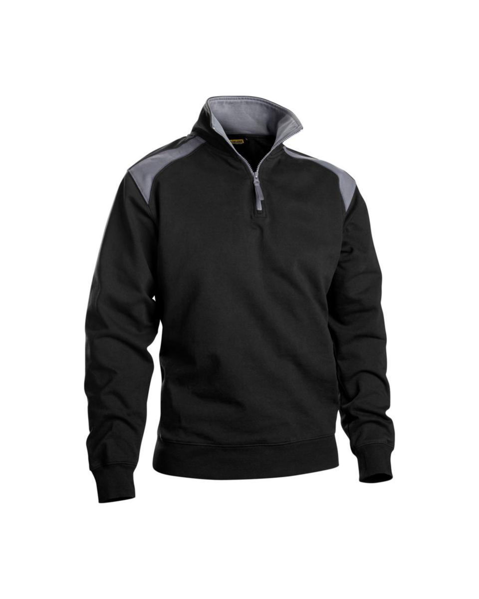 Tröja Blåkläder 3353-1158 - TRÖRA BLK 3353-1158 HALVZIP SVART/GRÅ STL S