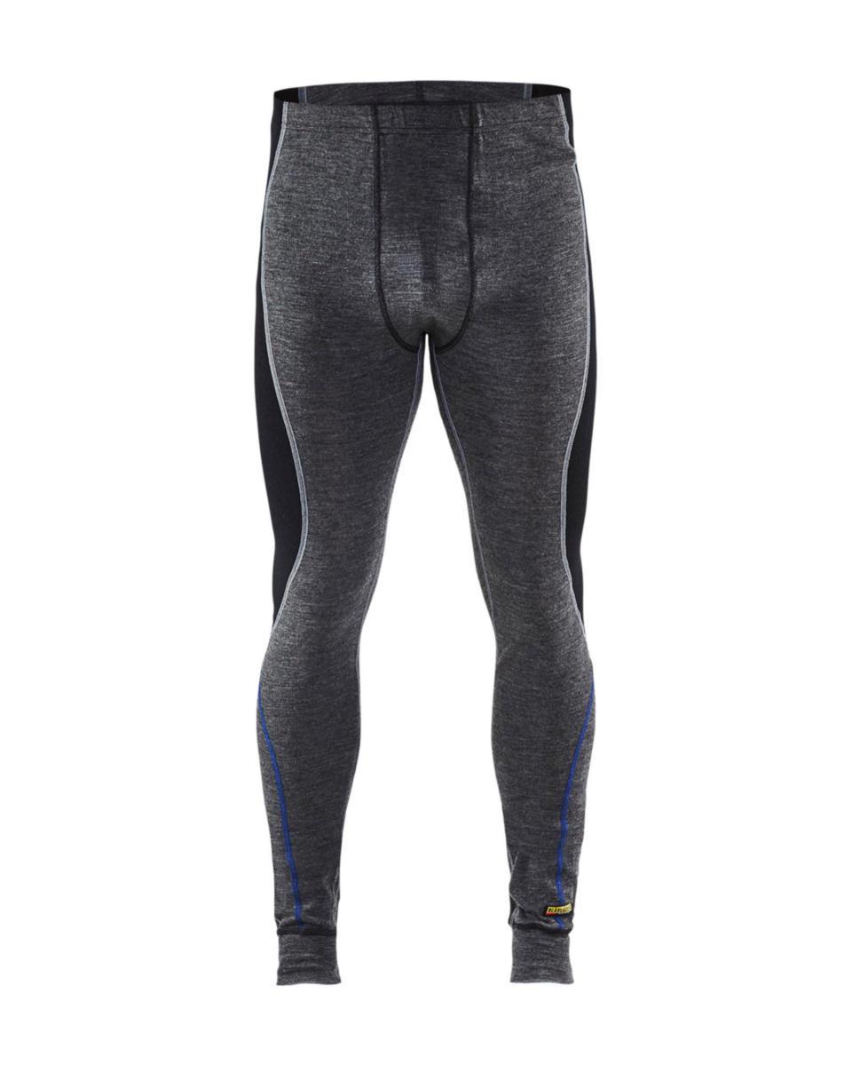 Långkalsong Blåkläder 1849-1732 - LÅNGKALSONG BLK 1849-1732 WARM GRÅ/SVART MERINOULL STL XL