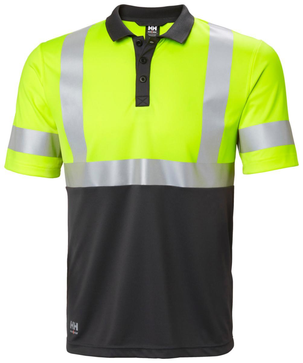 Pikétröja Helly Hansen 79253 Addvis - PIKE HH 79253-369 GUL/SVART VARSEL KL1 ADDVIS STL S