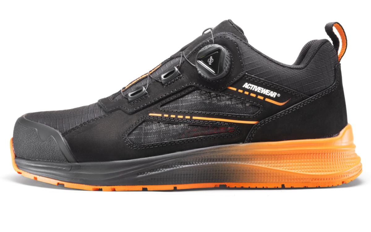 Skyddssko Activewear Core 7738 - SKYDDSSKO ACTIVEWEAR CORE 7738 S1PS FITGO SVART/ORANGE STL 39