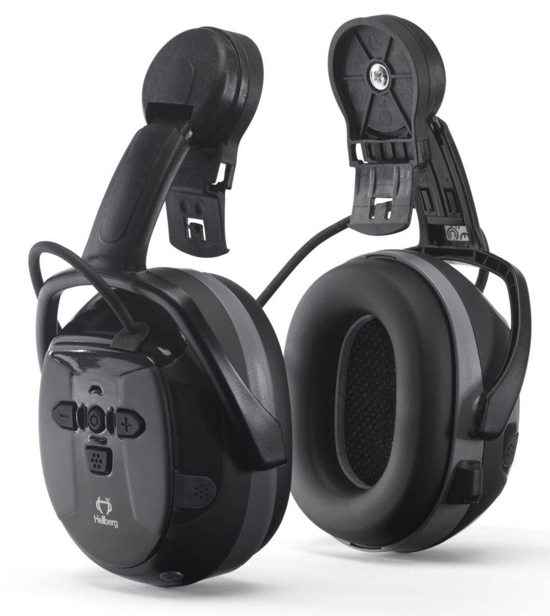 Hörselkåpa Hellberg Xstream medhörning - HÖRSELKÅPA HELLBERG XSTREAM HJÄLMMONT MEDHÖRNING BLUETOOTH