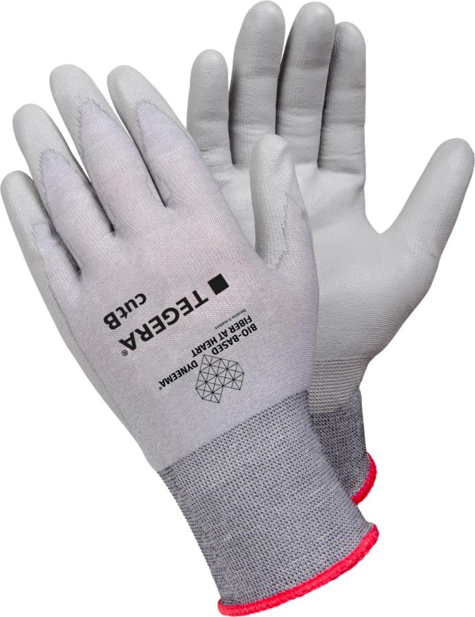 Skärskyddshandske Tegera 909 - HANDSKE TEGERA 909 PU GRÅ CUT B 18GG STL 9