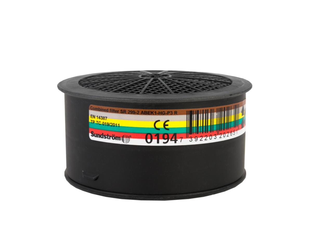 Filter till Andningsskydd Sundström helmask och halvmask - KOMBIFILTER SUNDSTRÖMS 299-2 ABEK1-HG-P3