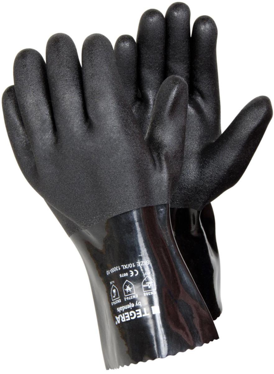 Kemskyddshandske Tegera 13000 - HANDSKE TEGERA 13000 VINYL SVART LÄNGD: 30CM STL 10