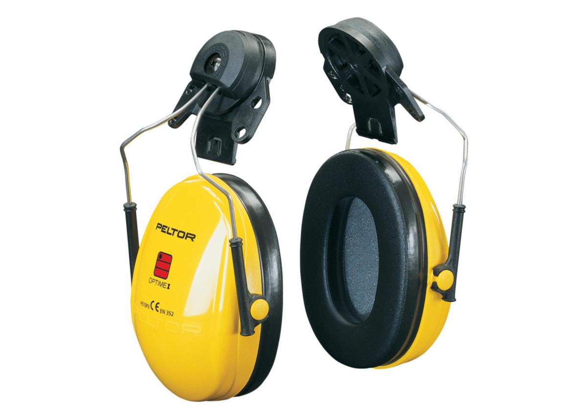 Hörselkåpa 3M Peltor Optime I - HÖRSELKÅPA PELTOR OPTIME IP3E GUL HJÄLMMONTAGE