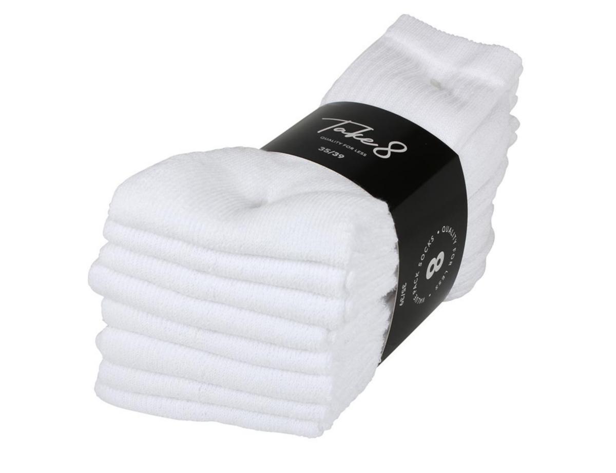 Strumpa Wiges 5654, 8-pack - STRUMPA WIGES 5654 8-PACK VIT 40/45