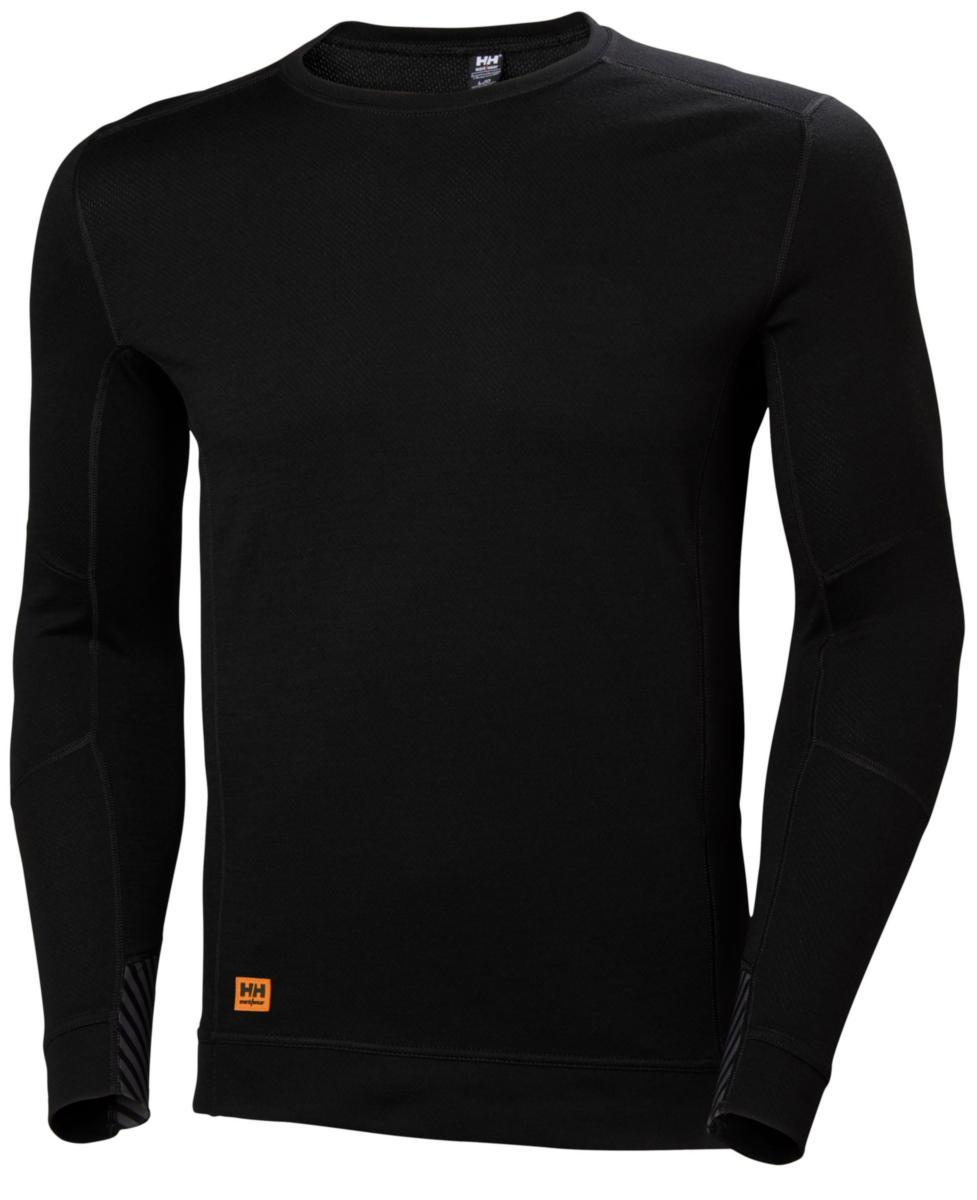 Undertröja Helly Hansen Lifamax 75108 - UNDERTRÖJA HH 75108-990 SVART RUNDHALS LIFAMAX XL