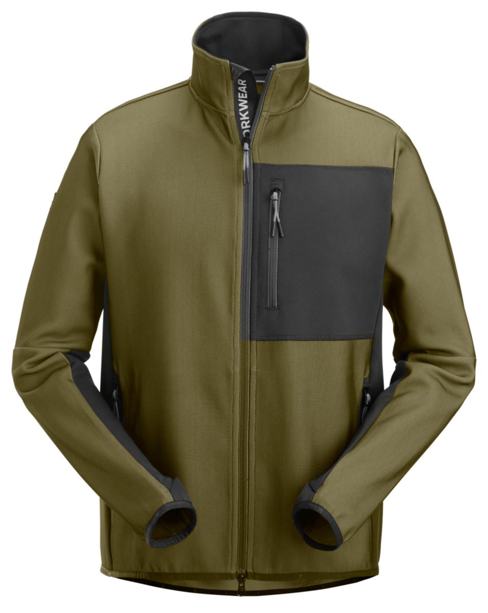 Fleecejacka Snickers 8045 FW - FLEECEJACKA SNICKERS 8045-3100 GRÖN FW STL XL